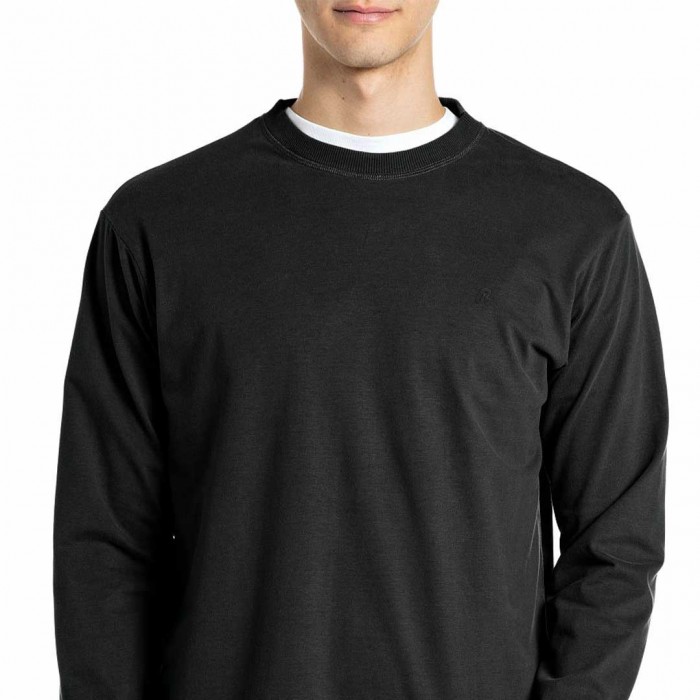 REPLAY MAN LONGSLEEVE T SHIRT BLACK