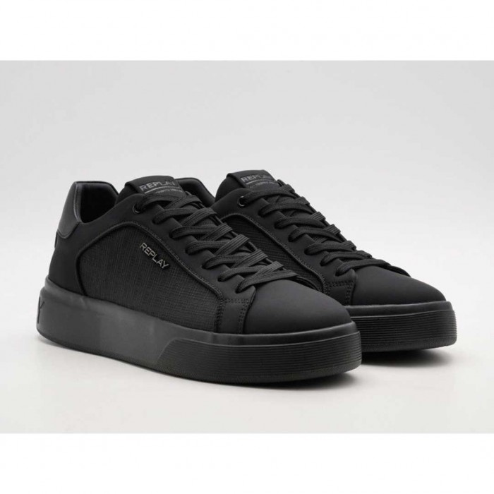 REPLAY MAN SHOES TOTAL BLACK 1