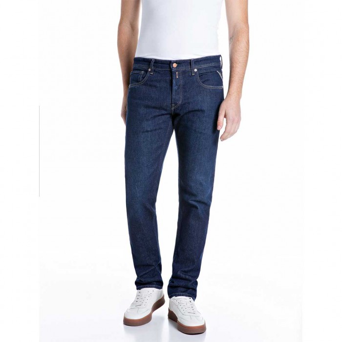REPLAY MAN GROVER STRAIGHT-FIT JEANS DARK BLUE