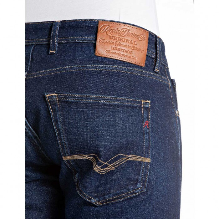REPLAY MAN GROVER STRAIGHT-FIT JEANS DARK BLUE