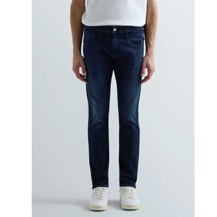 REPLAY ANBASS SLIM-FIT JEANS DARK BLUE