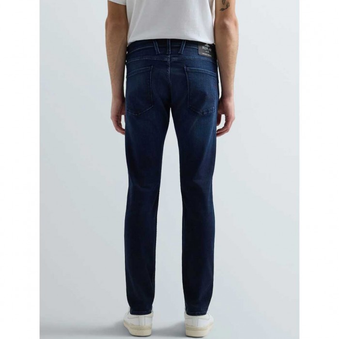 REPLAY ANBASS SLIM-FIT JEANS DARK BLUE