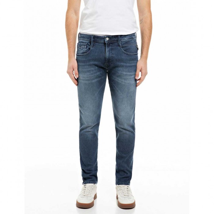 REPLAY MAN SLIM FIT ANBASS JEAN MEDIUM BLUE