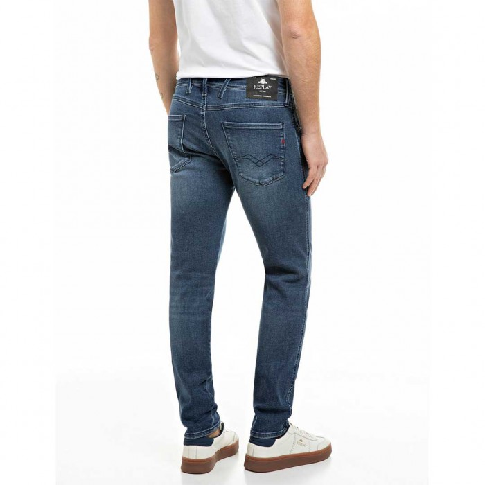 REPLAY MAN SLIM FIT ANBASS JEAN MEDIUM BLUE