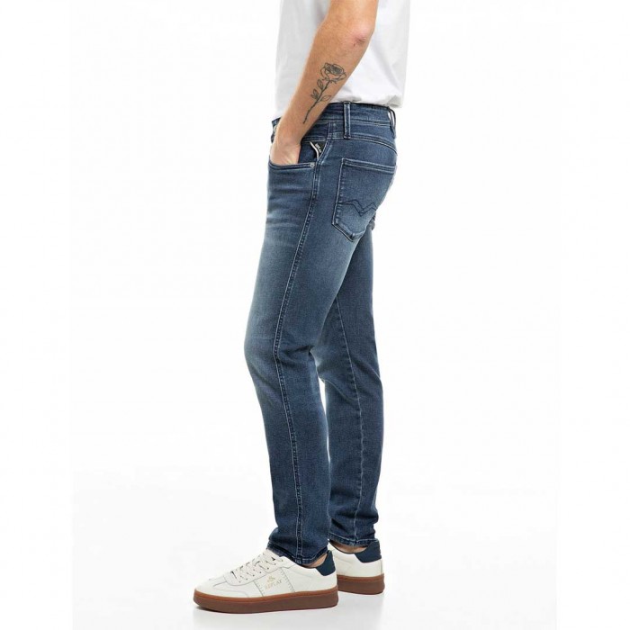 REPLAY MAN SLIM FIT ANBASS JEAN MEDIUM BLUE