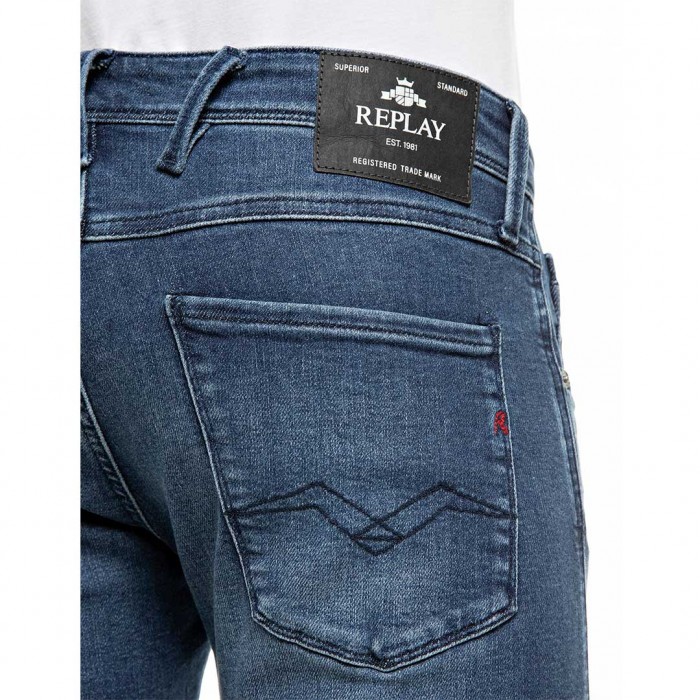 REPLAY MAN SLIM FIT ANBASS JEAN MEDIUM BLUE