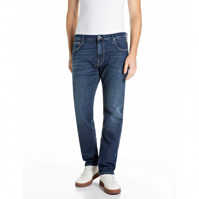 REPLAY AIDEEN STRAIGHT-FIT JEANS BLUE