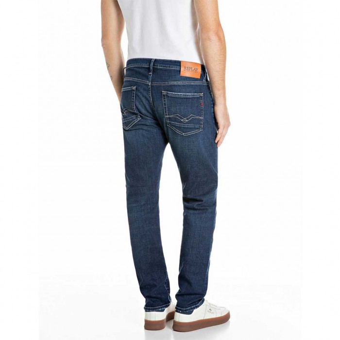 REPLAY AIDEEN STRAIGHT-FIT JEANS BLUE