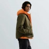 REPLAY MAN QUILTED JACKET WITH COLLAR AND POCKETS GREEN