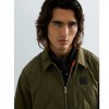 REPLAY MAN QUILTED JACKET WITH COLLAR AND POCKETS GREEN