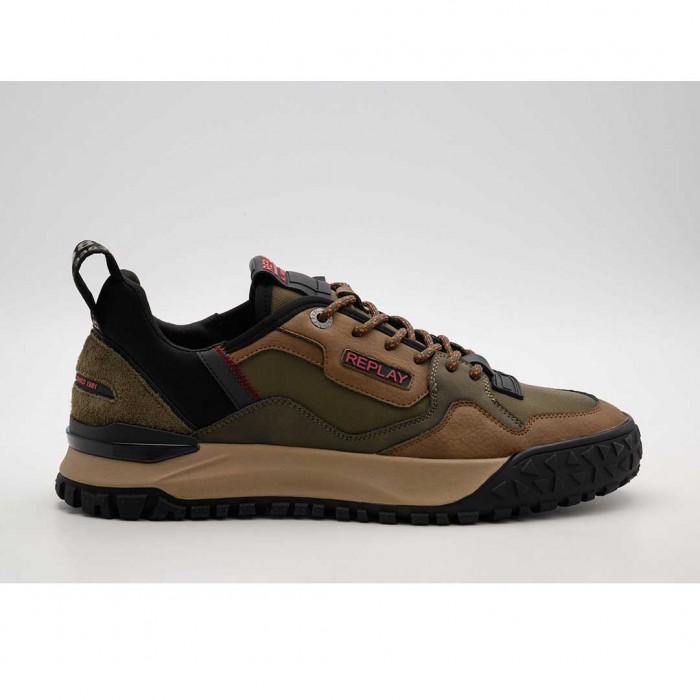 REPLAY MAN SNEAKER SHOES GREEN/BROWN