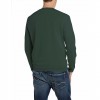 REPLAY COTTON CREW-NECK SWEATER GREEN