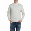 REPLAY KNIT COTTON SWEATER ECRU