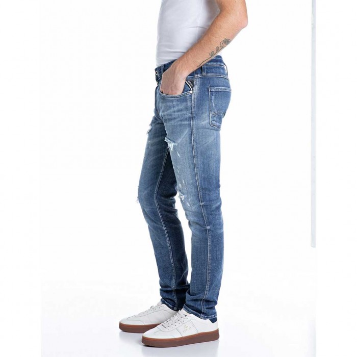 REPLAY MAN SLIM FIT JEAN ANBASS BLUE