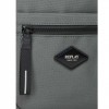 REPLAY MAN CROSSBODY BAG WITH DIAMOND LOGO DARK GRAY