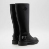 REPLAY WOMAN LONG BOOTS LEATHER BLACK