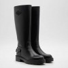REPLAY WOMAN LONG BOOTS LEATHER BLACK