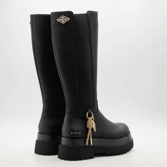 REPLAY WOMAN BOOTS BLACK 2