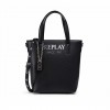 REPLAY WOMAN BIG LOGO BAG BLACK