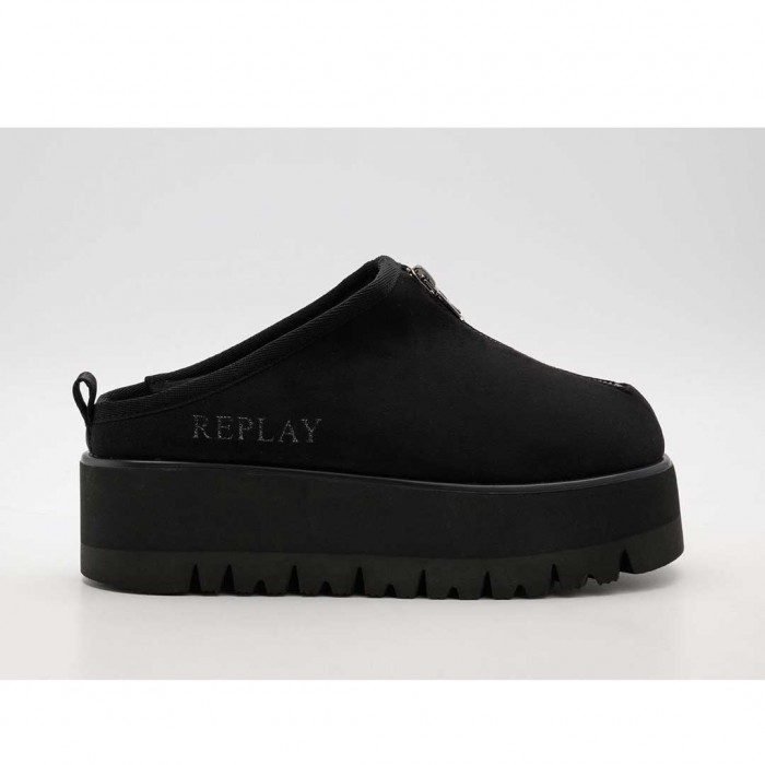 REPLAY WOMAN CLOG SABOT BLACK