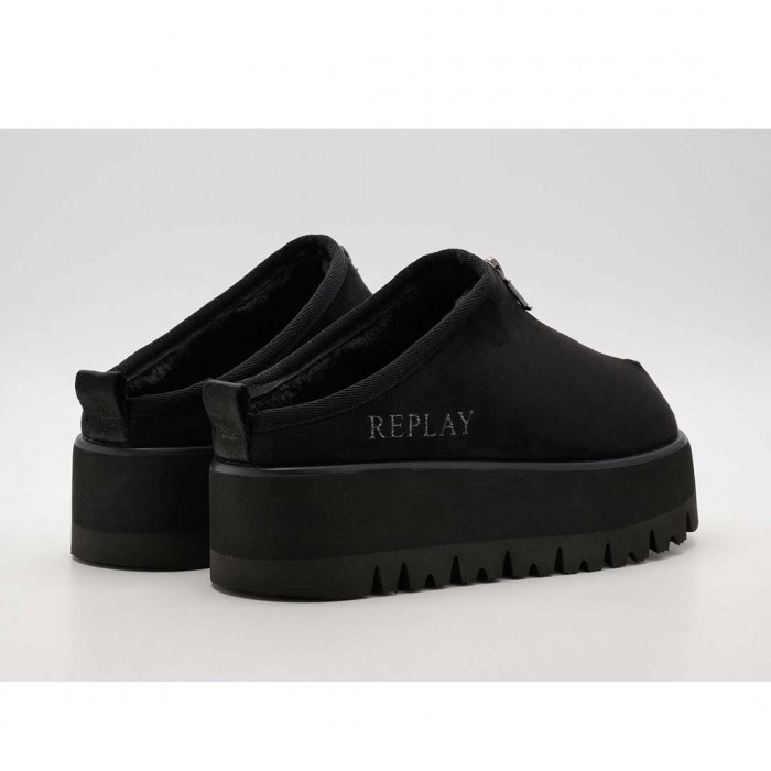 REPLAY WOMAN CLOG SABOT BLACK