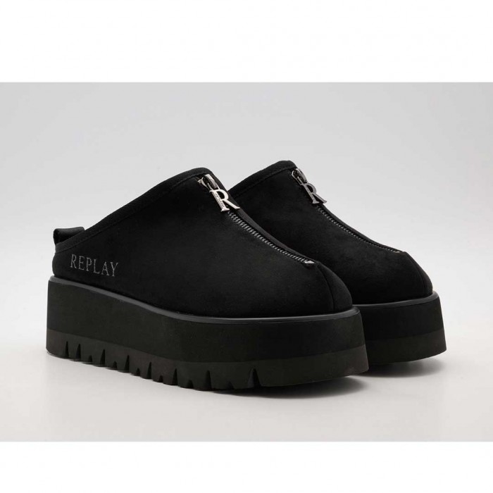 REPLAY WOMAN CLOG SABOT BLACK