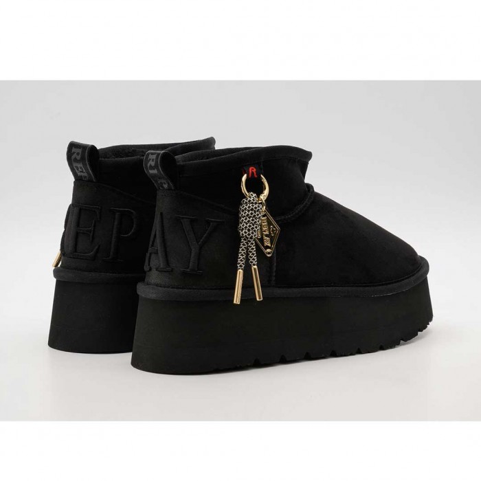 REPLAY WOMAN ANKLE BOOTS BLACK