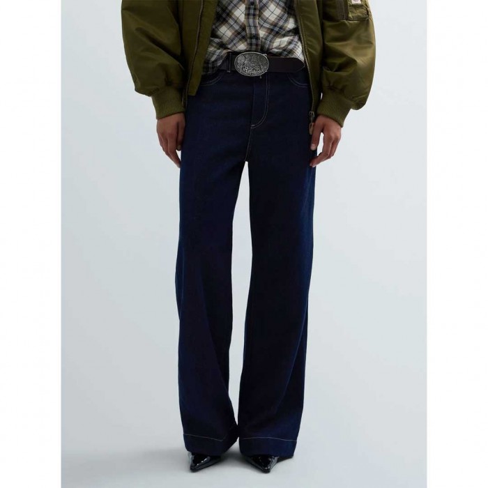 REPLAY MELJA RELAXED-FIT JEANS DARK BLUE