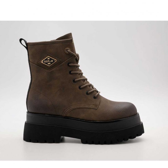 REPLAY WOMAN BOOTS SHOES BROWN