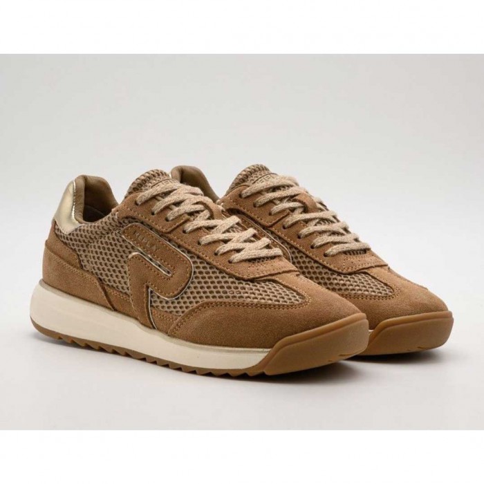 REPLAY WOMAN SNEAKER SHOES BEIGE/BROWN