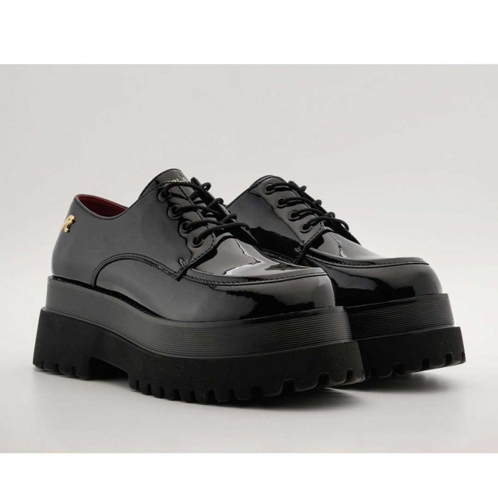 REPLAY WOMAN LOAFERS PATENT LEATHER BLACK