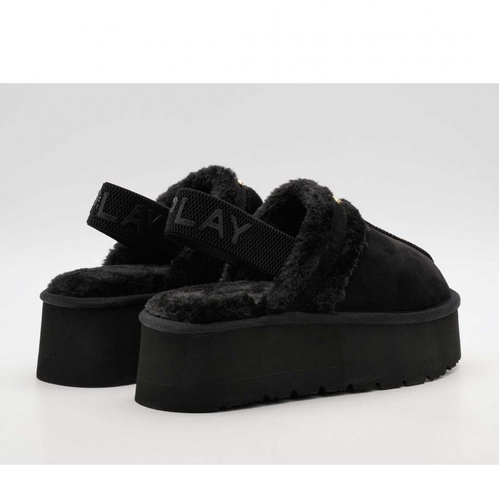 REPLAY WOMAN SHOES SLIPPER BLACK