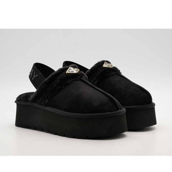 REPLAY WOMAN SHOES SLIPPER BLACK