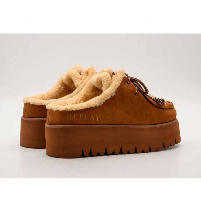 REPLAY WOMAN SHOES SABOT BROWN