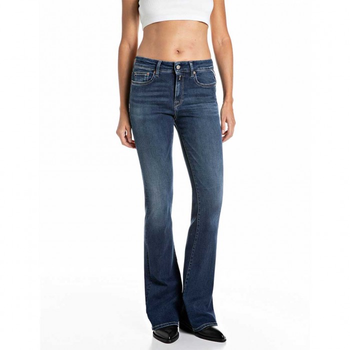 REPLAY FLARED BOOTCUT JEANS BLUE