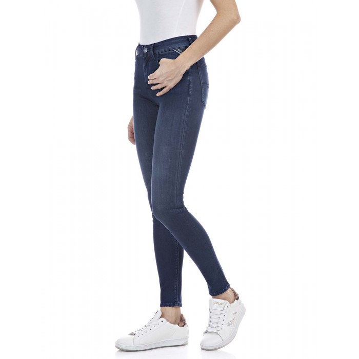 LUZIEN REPLAY POWER STRETCH DENIM γυναικειο τζιν μπλε