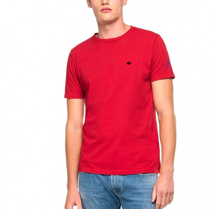 SMALL EMBROIDERY T-SHIRT ΑΝΔΡΙΚΟ REPLAY red