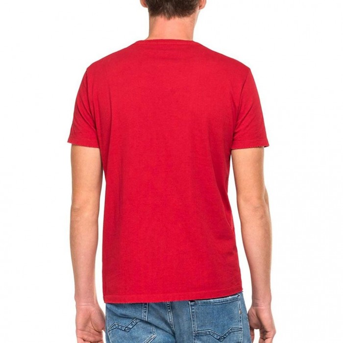 SMALL EMBROIDERY T-SHIRT ΑΝΔΡΙΚΟ REPLAY red