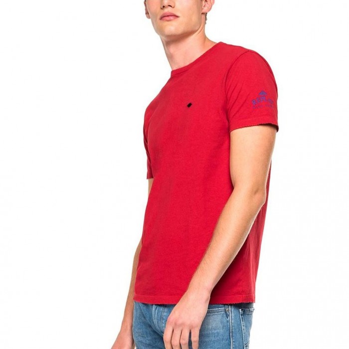 SMALL EMBROIDERY T-SHIRT ΑΝΔΡΙΚΟ REPLAY red