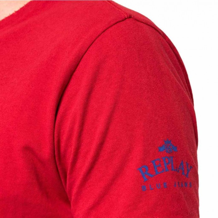 SMALL EMBROIDERY T-SHIRT ΑΝΔΡΙΚΟ REPLAY red