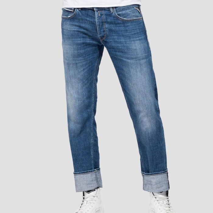 STRAIGHT FIT GROVER JEANS replay ανδρικο ισια γραμμη