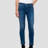 SLIM FIT FAABY JEANS replay woman jean γυναικειο τζιν στενο μπλε