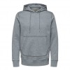 SELECTED REGULAR FIT ORGANIC COTTON 380G - SWEATSHIRT GREY MELANGE