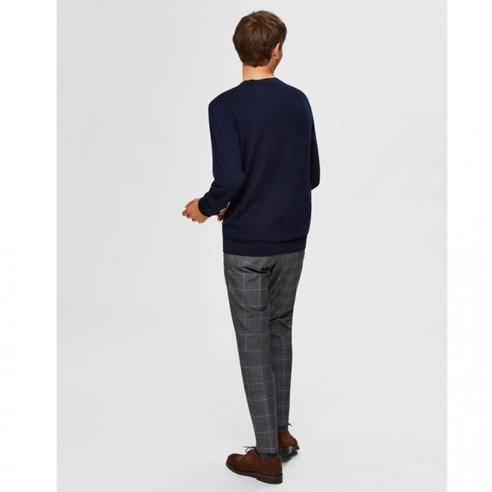 SELECTED PIMA COTTON - JUMPER NAVY BLUE