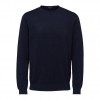 SELECTED PIMA COTTON - JUMPER NAVY BLUE