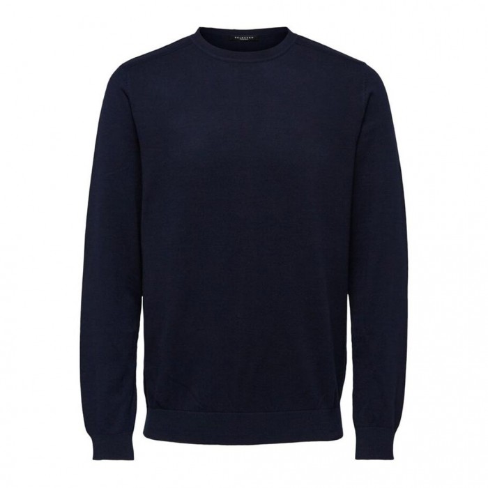 SELECTED PIMA COTTON - JUMPER NAVY BLUE