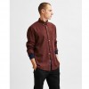 SELECTED ORGANIC COTTON SHIRT BROWN