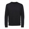 SELECTED REGULAR FIT ORGANIC COTTON 340G - SWEATSHIRT BLACK