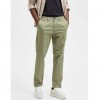 SELECTED SLIM FIT FLEX - CHINOS Deep Lichen Green