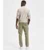 SELECTED SLIM FIT FLEX - CHINOS Deep Lichen Green